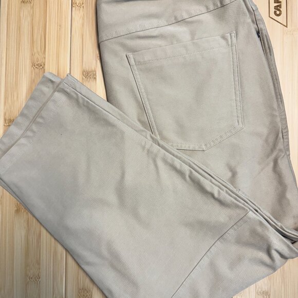 LuLu Lemon Mens ABC CROP Relaxed fit pants, 33|26, trench color - Picture 1 of 3